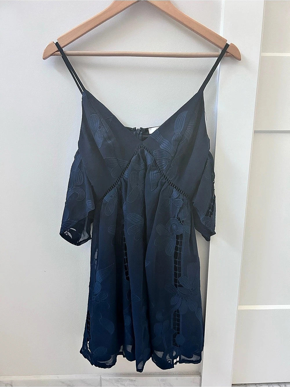 Lovers + Friends Floral Navy Mini Dress